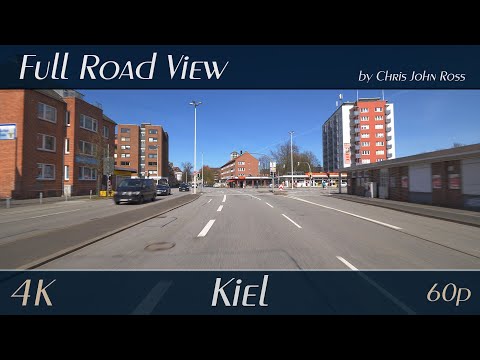 Kiel, Germany: Südfriedhof, Exerzierplatz, Schreventeich, Damperhof - Schützenwall, Knooper Weg - 4K