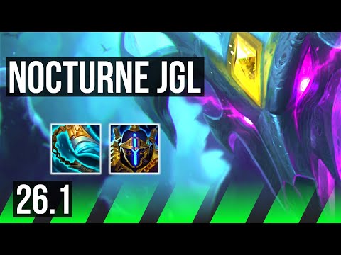NOCTURNE vs QIYANA (JGL) | Perfect KDA: 15/0/1 | EUW Master | 26.1