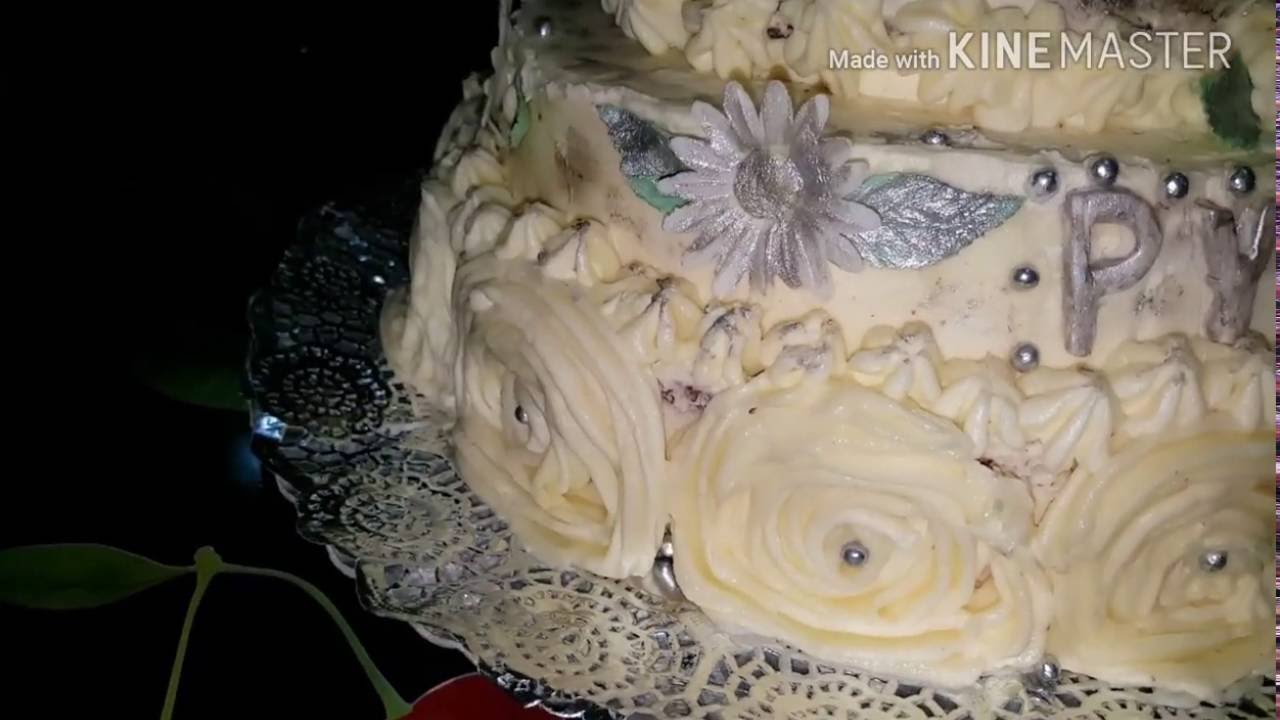 Tarta bodas de plata 25 años