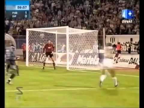 Partizan - Djurgarden 1_1 [30.07.2003.] gol Saše Ilića