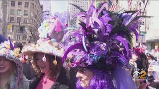 Stylish Celebration At Easter Bonnet Parade In Midtown