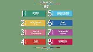 #01- Italienisch – 500 Wörter. Wir studieren Italienisch selbstständig