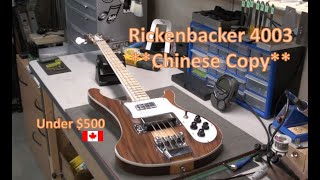 Video thumbnail for Rickenbacker 4003 Bass Guitar (Chinese Copy)- Review, Troubleshooting & Modifications... is it good? by Manotick StringWorks