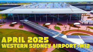 Western Sydney Airport and M12 Construction update April 2025 Badgerys Creek Australia