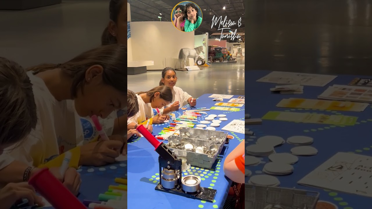 Kids Draw, Instantly Receive Pin-Back Buttons at WDM