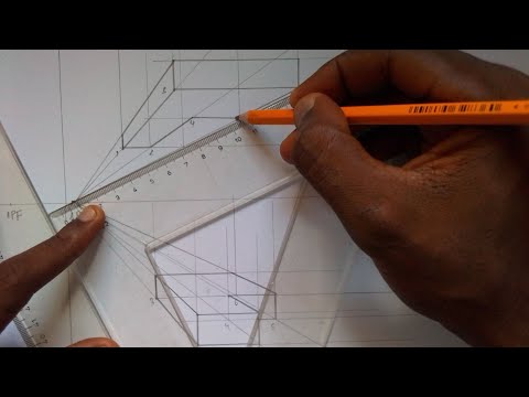 Como representar uma figura tridimensional em perspectiva visual 1 PF 📏📐