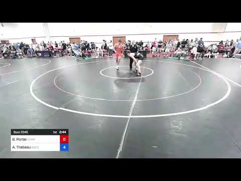 79 Kg Cons 32 #2 - Brodie Porter, Charleston Regional Training Center Vs Adam Thebeau, Nebraska Wr