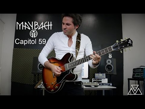 Maybach Guitars  CAPITOL 59 Aged ( 335 Thinline )  2022  Sunburst In Stock Ready to Ship Worldwide ! image 12