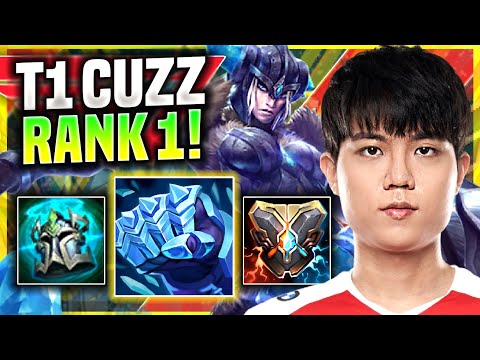 T1 CUZZ GETS RANK 1 KOREA WITH HIS HARD CARRY SEJUANI! - T1 Cuzz Plays Sejuani Jungle vs Kayn!