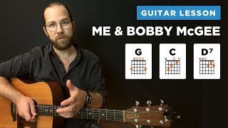 ? "Me and Bobby McGee" guitar lesson w/ chords (Kris Kristofferson / Janis Joplin)