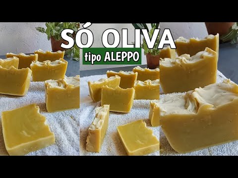 SABONETE 100%AZEITE de OLIVA...algo mais Tipo ALEPPO Receita Simples e FÁCIL