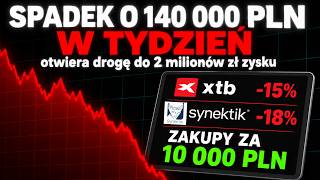 Spadek portfela o 140 000 w tydzień. Zakupy za 10k. XTB, Digital, Syne