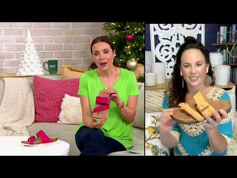 Earth Origins Braided Leather or Print Toe-Post Sandals - Onida on QVC