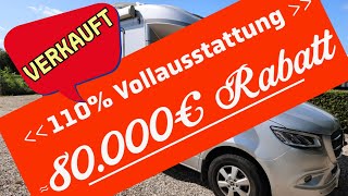 #VERKAUFT 80.000€ BILLIGER DerVOLLSTE TI der WELT? Mercedes Wohnmobil teilintegriert HYMER BMC-T 600