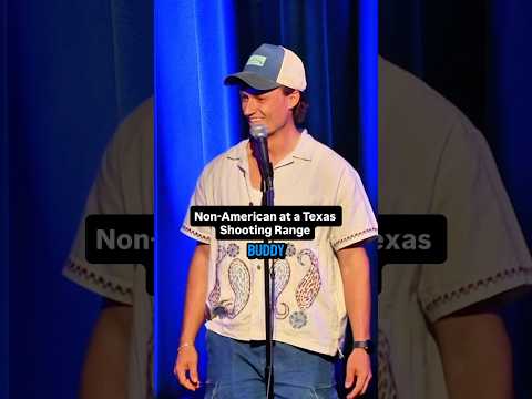 חוויית מטווח ירי אמריקאי ראשון | אנדרו פאקר #סטנדאפ #ארה'ב #אקדח #קומדיה #טקסס