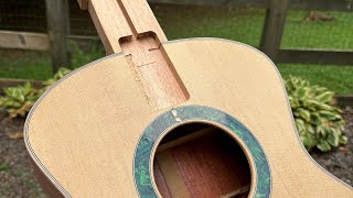 Bolt on bolt off neck joint - how it’s going // Guitar Building Chronicles no.6