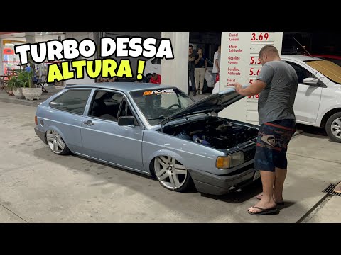 GOL QUADRADO TURBO E REBAIXADO COM FORÇA NA FIXA , ESSE TEM CORAGEM