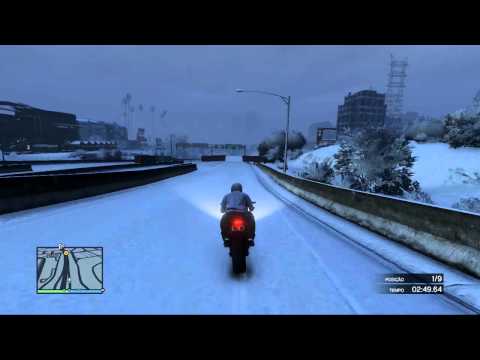 GTA V ONLINE | Corrida emocionante na neve