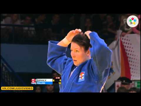 2013 IJF World Masters Tyumen  70kg Final] ZUPANCIC Kelita (CAN)   POLLING Kim (NED)