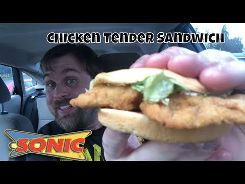 Sonic Drive In Chicken Tender Sandwich REVIEW