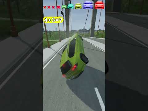 🚗 Big & Small Cars vs Broken Bridge 😱 | BeamNG Drive