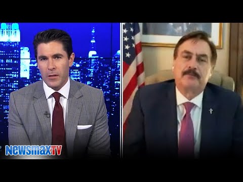 Mike Lindell on Newsmax after account deleted