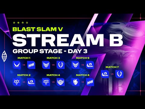 BLAST Slam V, Group Stage, Day 3: Stream B - Dota 2 LIVE