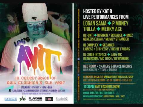 Let's Avit!! Sat 14th May -Logan Sama, P-Money, Trilla, Merky Ace, Bushkin, Skiba +many more