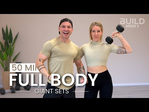 50 Min Strong Full Body Workout - Giant Sets: Day 24 / Build Series 3