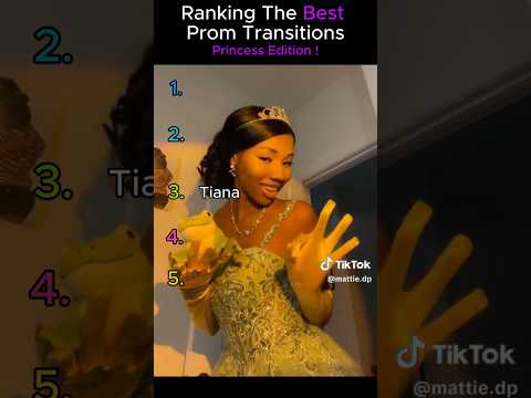 Ranking The Best Prom Dress Transitions| Princess Edition 👑