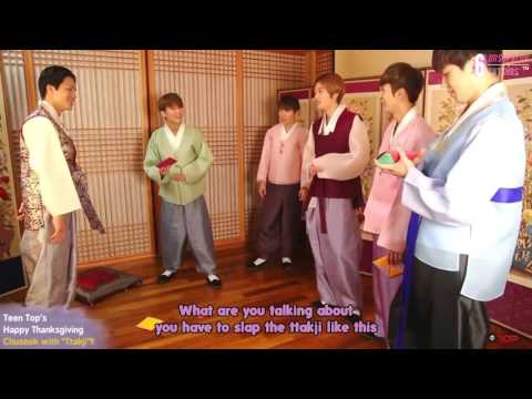 [6TOTSubs] 150926 STARCAST - Teen Top Celebrating Chuseok with Ttakji Battle