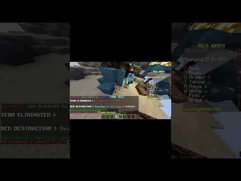 Devious hypixel Bed Destruction!!! 🗡️ 🛏️ 😁 #bedwars #minecraft #viralshort