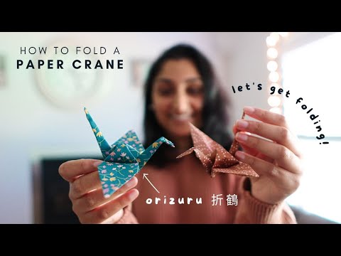 How to fold a paper crane » Let's Origami!