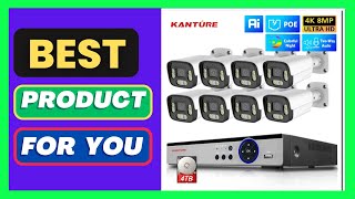 KANTURE 8CH 4K AI Human Detection 8MP Outdoor Security