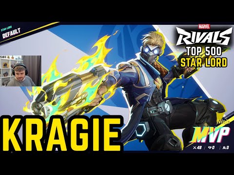 48-0! MVP! KRAGIE PRO STAR LORD GAMEPLAY - MARVEL RIVALS SEASON 3.5