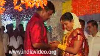 Bride and groom seek blessings - Rituals of Hindu marriages, Kerala 