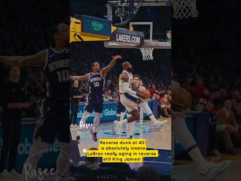 40 years old and still flying. The King has no limits.#KingJames #LeBronJames #NBA #Rasec