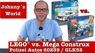 LEGO® vs. Mega Construx - Polizei-Autos 60239 + GLK52