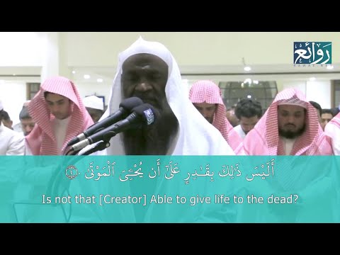 Surah Qiyamah Recitation by Sheikh Adel Al Kalbani with Verses and English Translation | REMASTERED