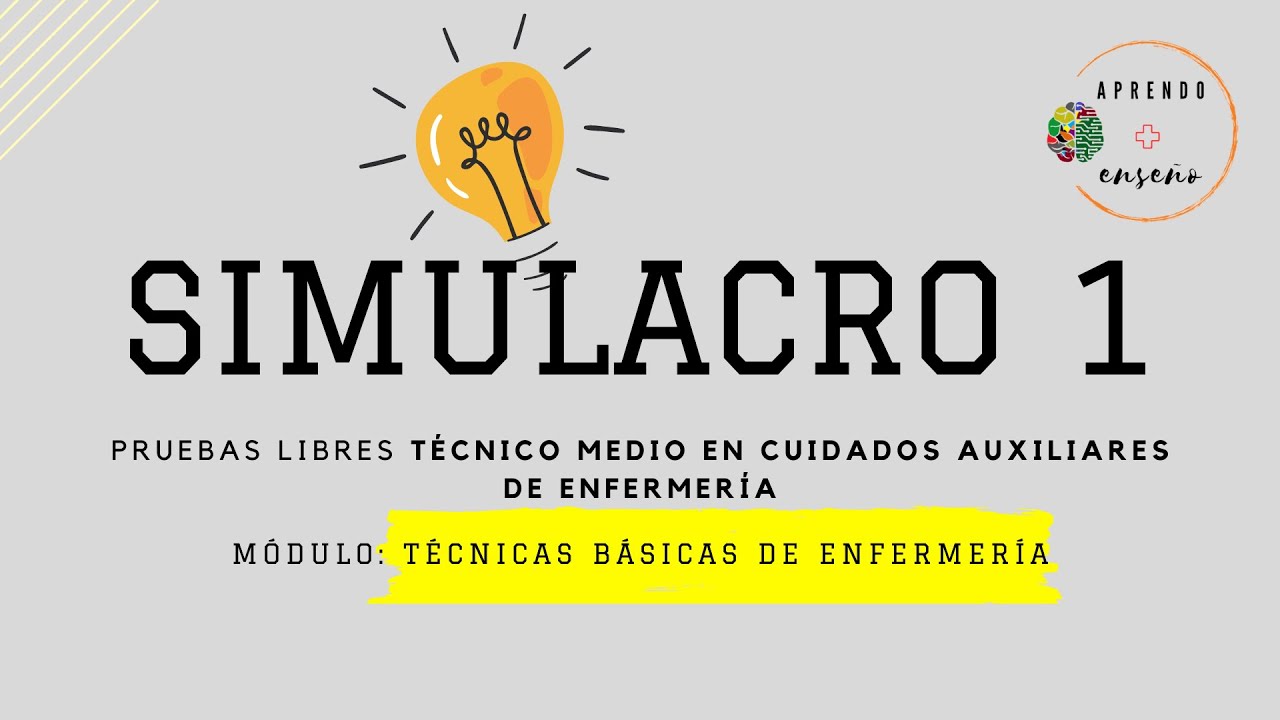 Watch Simulacro 1. Pruebas libres TCAE, módulo TBE Now Simulacro 1. Pruebas libres TCAE, módulo TBE