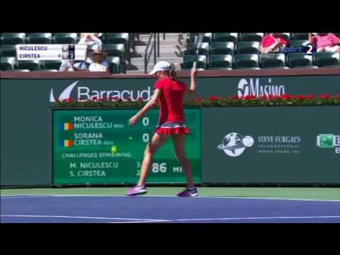 Tennis Hotshot: Monica Niculescu's forehand slice winner