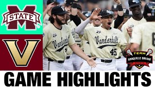 #11 Vanderbilt vs Mississippi State Highlights | NCAA Baseball Highlights | 2024 College Baseball