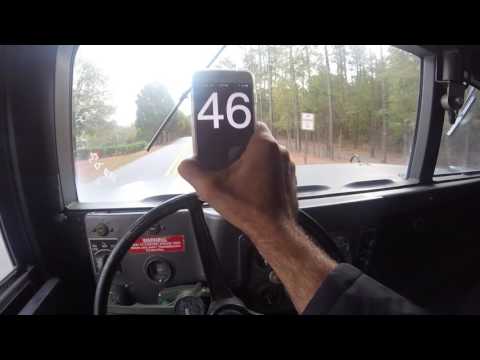 57 MPH in a 1987 M998 Humvee