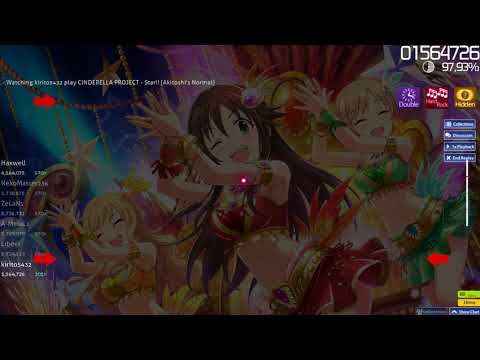 Osu! 98.55% HD DT HR CINDERELLA PROJECT - Star!! [Akitoshi's Normal]