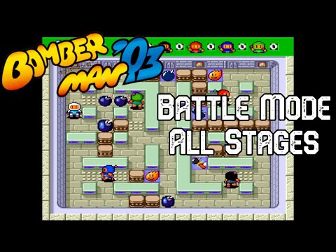 Bomberman '93 (PC Engine/TG-16) - Battle Mode All Stages