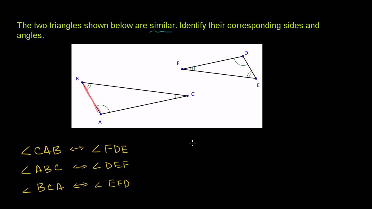 How do you find the corresponding parts of similar triangles? Tipseri