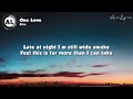 Blue -one love(lyrics)