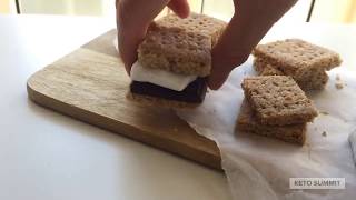 Keto Graham Crackers | Make the Best Keto S'mores With These