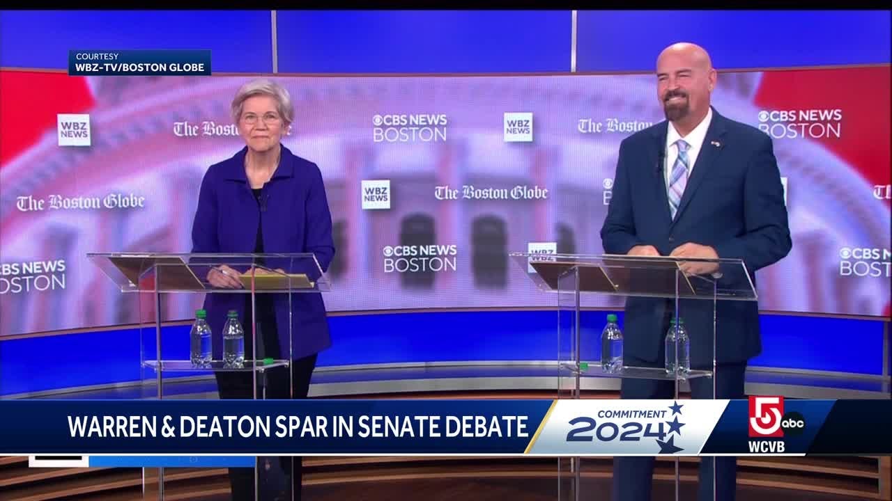 Warren, Deaton spar in fiery senate debate