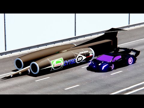 Lamborghini Veneno GTR Concept vs Thrust SSC at Drag Race 20 KM